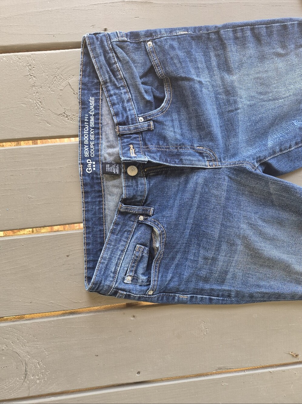 GAP Women's Dark Blue Bootcut Jeans